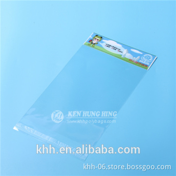 Disposable feature and baby's suit use clear self adhesive bag with head card